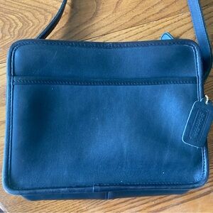 Coach Black and Leather messenger bag
